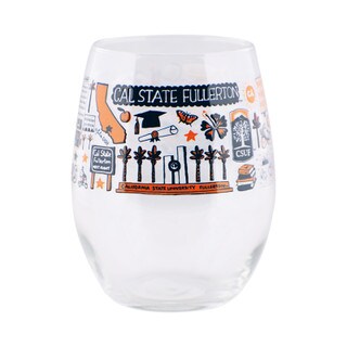 Julia Gash CSUF Wine Glass